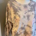 Tie dye grey pale pink sweatshirt small #33 Gray Photo 2