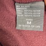 New Balance  Performance Polar Fleece Quilted Run Jacket In Burgundy W1880 Sz M Photo 4