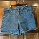 Halston Heritage Vintage Halston Jeanswear Shorts Size 16 Mom Jeans High Rise Blue Denim Zip Photo 0