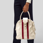 Marc by Marc Jacobs  Patent Leather Red & White Bowling Tote Bag Photo 0