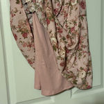 Trixxi  Pink Floral Tiered Babydoll Mini Dress M Photo 4