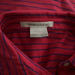 Nike Golf Striped Polo Shirt Size Large Photo 3