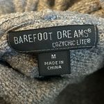Barefoot Dreams  Gray Cozychic Lite Pebble Beach Cowl Neck Sweater Size Medium Photo 3