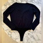 Paige NWOT Kinsey Surplice Long Sleeve Bodysuit in Black – Sz Small – $159 MSRP Photo 4
