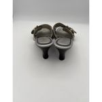 Diego Di Lucca Womens 6.5 Crocodile Embossed Leather Wedge Sandals Photo 3