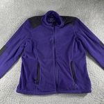LL Bean Jacket Women Large Fleece Full Zip Polartec Wind Pro Outdoor Purple Photo 0