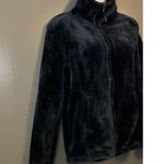 Willi Smith Jacket Womens Medium Blue Faux Fur Full Zip Soft Plush Winter Coat Photo 1