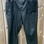 Pistola  Faux Leather Black Pants size 18W Plus Size Photo 0