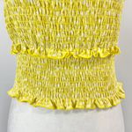 Lush Clothing New Lush Printed Puff Sleeve Smocked Crop Top  Photo 5