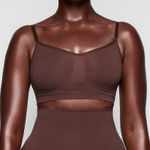SKIMS  Sculpting Bralette Size Small Medium Brown Photo 0