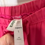 Halara  Mid Rise Elastic Waistband Drawstring Pocket Palazzo Flowy Wide Leg L Photo 5