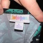 LuLaRoe Green & black triangle leggings soft high low dress Photo 2