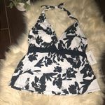 Swimsuits for all blk/white floral tankini top 20 Black Size undefined Photo 1
