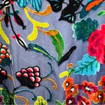 Johnny Was burnout velvet Floral Midi Dress NEW Photo 8