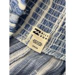 Billabong  Womens Striped Smocked pants flowy gauzy Blue & White 100% Cotton S Photo 3