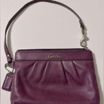 Coach Genuine Soft Leather Pleated Wristlet
Purple with Silver-Tone Hardware Photo 5