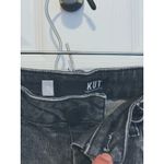 Kut From The Kloth  High Waisted Ankle Straight Jeans Black 2 Long Grunge Punk Photo 3