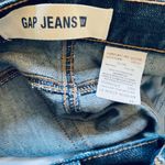 Gap Vintage Y2k Long Denim Jean Maxi Skirt Front Slit Dark Wash Size 12 NWOT Photo 4