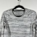 Lululemon  Runderful Long Sleeve Space Dye Camo White Silver Spoon 10 Athletic‎ Photo 3