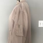 Missguided Nude Satin Bomber Jacket Photo 5