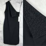 Calvin Klein NWT One Shoulder Embellished Sheath Knee Length Dress Glam Black 12 Photo 0