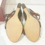 Salvatore Ferragamo  Size 7C Brown Leather Wedge Strappy Sandal NEW Photo 6