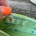 Keds  bright green twill canvas fray toe slide on shoes Photo 2