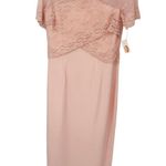 Talbots Vintage Formal Long Dress Womens 10 Pink Lace Sequin Beaded Bodice NEW Photo 0