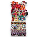 Desigual Angelina Multicolor Paisley Floral Print Sleeveless Dress Sz 38 NEW Photo 1