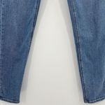 American Eagle Jeans Blue High Rise Mom Fit Stretch Medium Wash Size 0 Long Photo 2