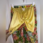 Sundance Lined w/ Shorts High Rise Cropped Wide Leg Tropical Pants Size Medium Photo 12
