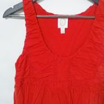 Anthropologie Rio Rao  L Red Gathered Top Photo 3