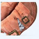 A.S.98 Tavon Leather Slide Sandals Orange Suede Buckle Eur Size 38 Boho Comfort Photo 5