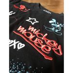 Disney Mickey Mouse Embroidered Tee Shirt XS Black Photo 1
