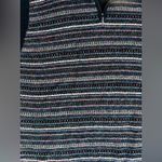 Black Multicolor Scandinavian Fair Isle Stripe Quarter Zip Baby Alpaca Blend Photo 2