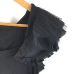 Vivienne Tam  Ruffle Shoulder Short Sleeve Tee Shirt Top S Photo 6