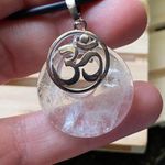 Rock Quartz OM Chakra Necklace Photo 4