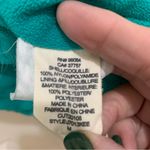 Billabong Women’s Fleece Lined Coat with Hood Teal Green Blue Size Medium Photo 7