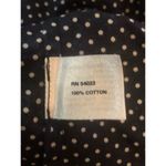 Gap Womens Short Puff Sleeve Button Down Shirt Polka Dots Small 100% Cotton Photo 3