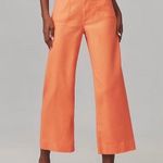 Maeve By Anthropologie The Colette Coral Wide Leg Linen Pants Sz 31 Photo 0