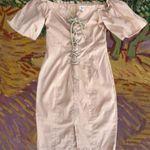 Boutique Dress Off Shoulder Khaki NWT Womens Small Size undefined Photo 6