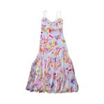 La Ligne Luca Printed Silk Midi Dress Size: S White Photo 1