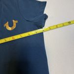 True Religion  V-Neck Logo Tee T-Shirt Poseidon Silver Size L Women's Retails $59 Photo 6