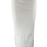 Princess Polly NEW Ellie White High Waisted Side Slit Midi Slip Skirt Size 4 Photo 0