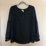 Dress Barn Shimmer Polka Dot Blouse Photo 0