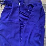 EXPRESS NWT Cobalt Blue Spaghetti Strap Ruffle Midi Dress S Photo 5