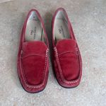 Anne Klein Iflex Red Leather Suede Classic Slip On Loafer Womens Size 7 Photo 11