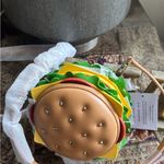 Authentic Kate spade Leather Burger zip around embellished Crossbody Brown Photo 12