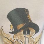 Y2K Brittney Spears Circus Concey Tour Cream Graphic Print Baby Tee Scoop Neck Black Size M Photo 4