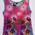 Chaudry KC Pink Multi Tank Top Women's‎ Small NWT Purple Photo 0